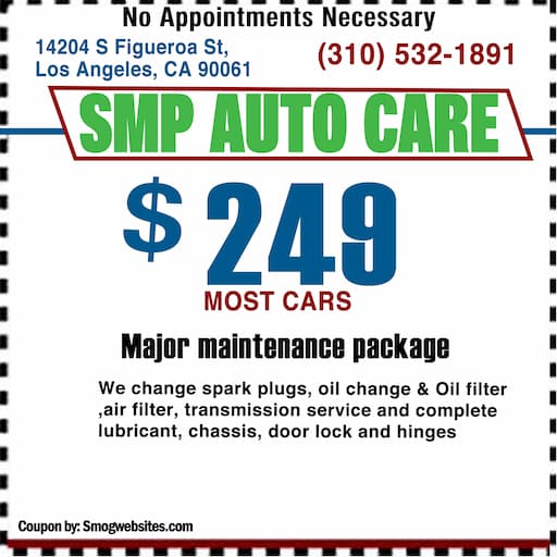 Major maintenance package Coupon Los Angeles