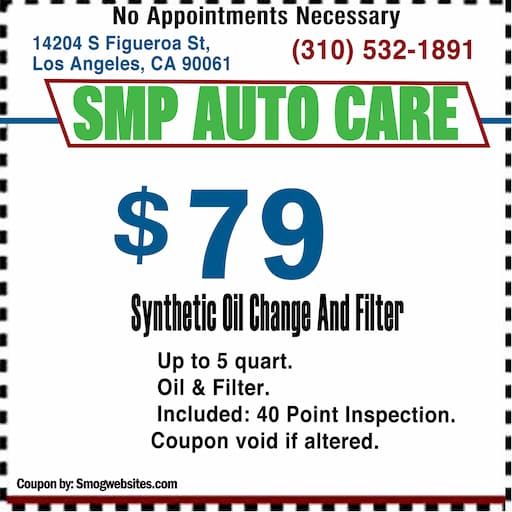 SMP Auto Care Synthetic Oil Change And Filter